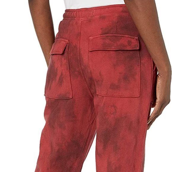 Hudson Jeans French Terry Utility Jogger In Cabernet Fatigue - L - Picture 3 of 4